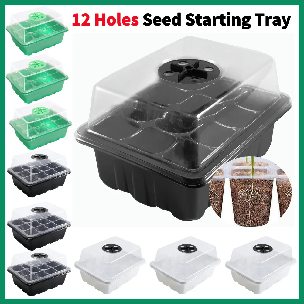 Propagation Tray Dome - Seed Tray 12 Holes Cell Propagator