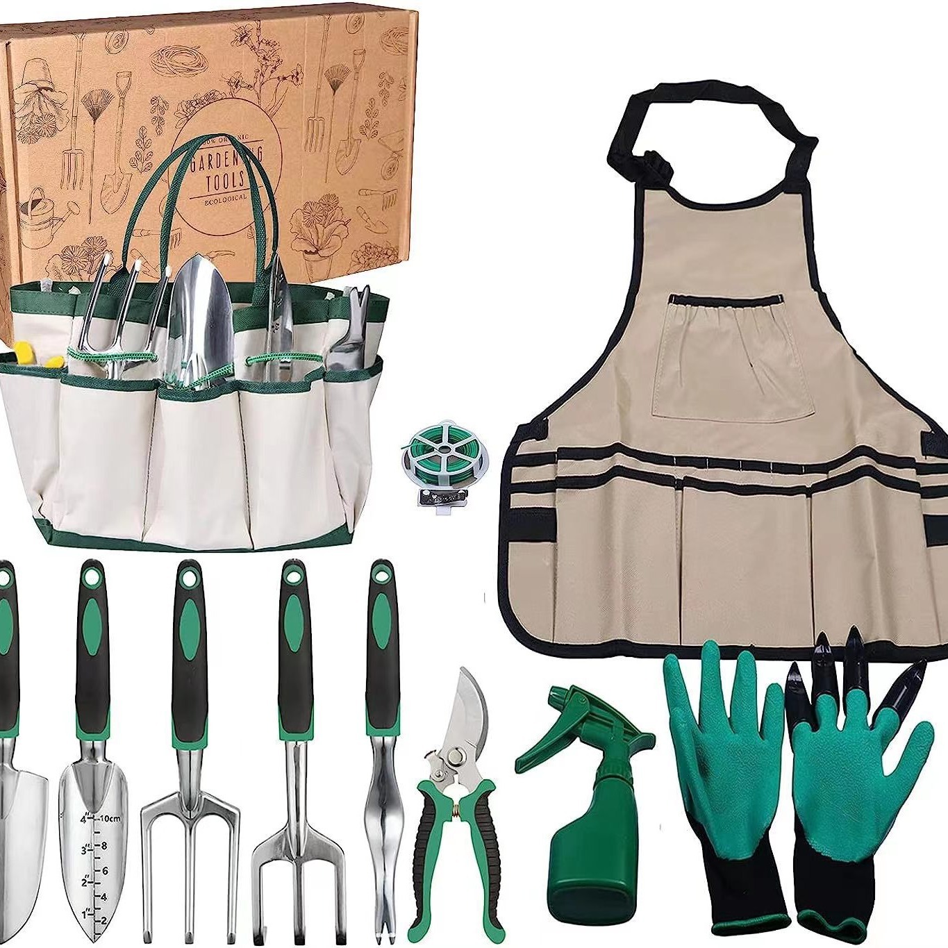 Gardening Tools Shovel - 11 Pcs Garden Tool Set Aluminum