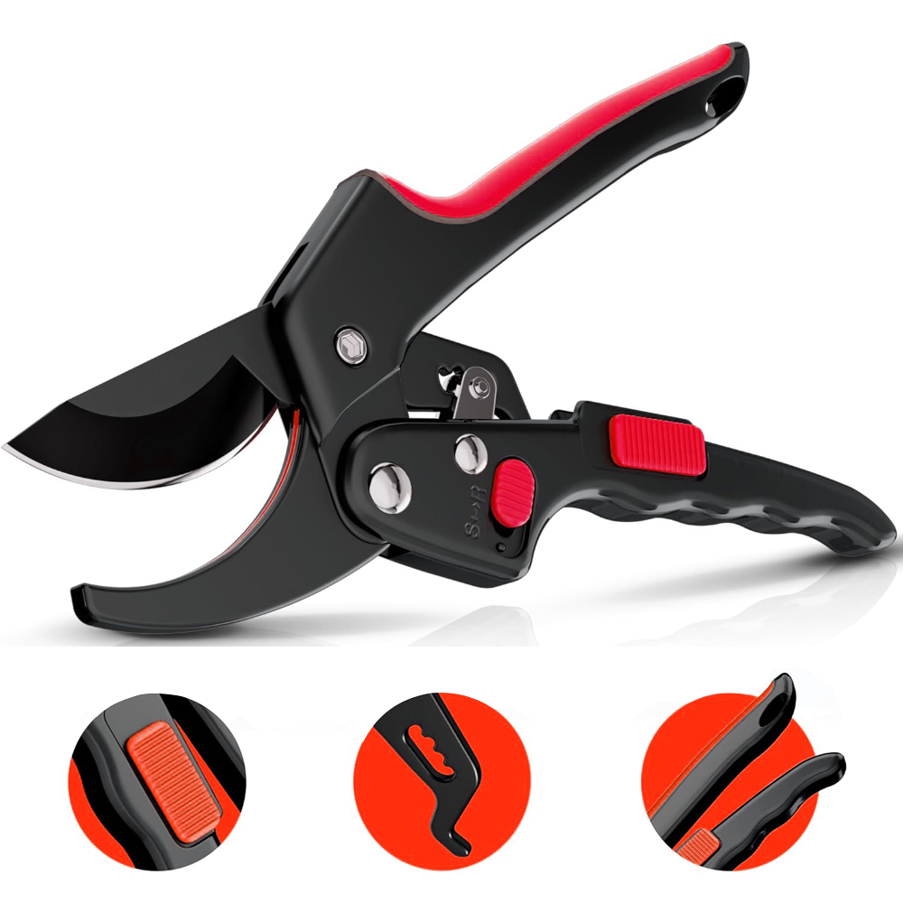 Gardening Tools On Sale - Ratchet Pruning Shears for Gardening Heavy