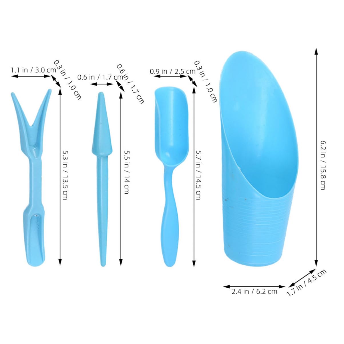 4pcs/set, Plastic Durable Buck - đánh giá và giá Gardening Tools Shovel