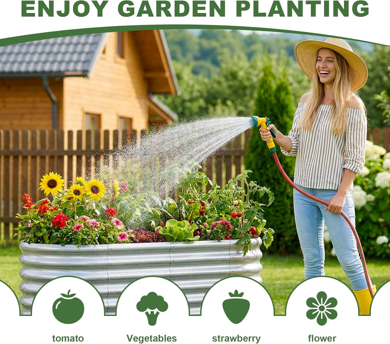 2 Pack 4×2×2ft Galvanized Rais - đánh giá và giá Raised Bed Planter Box