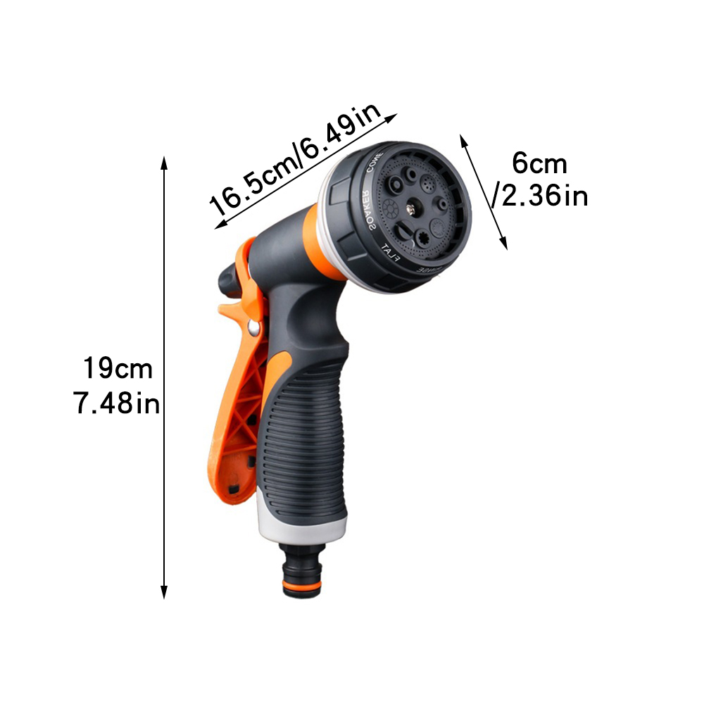 8 Pattern Garden Water Gun Hos - đánh giá và giá Gardening Tools Types