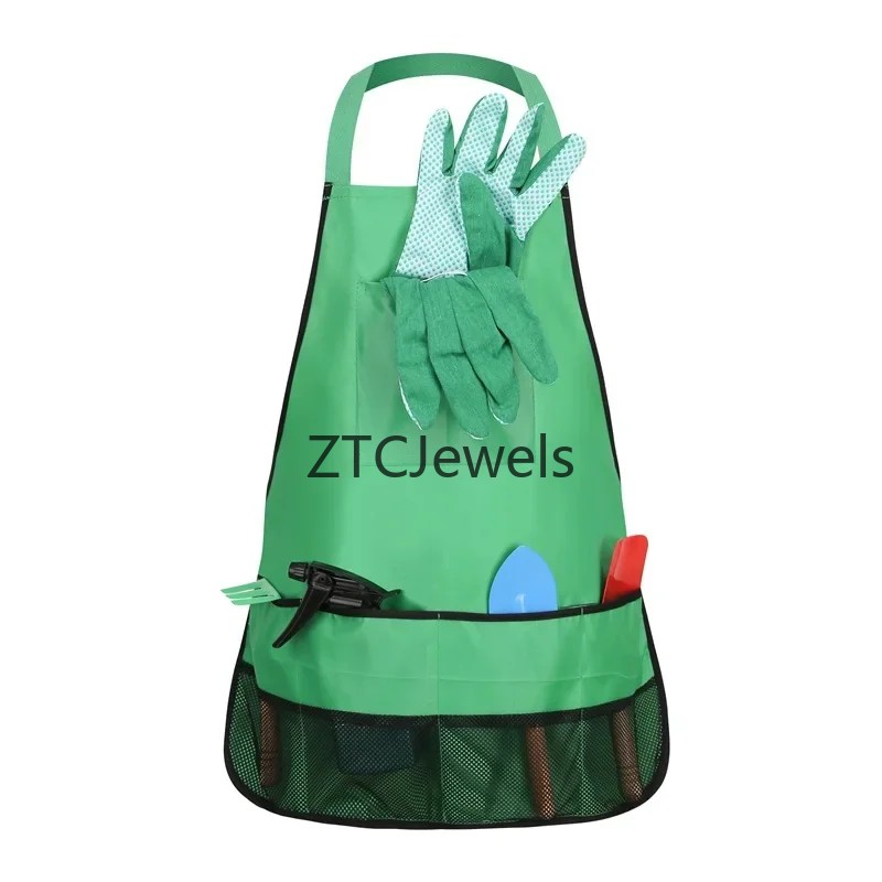 Kids Garden Apron Tool Set wit - đánh giá và giá Gardening Tools Kids Set