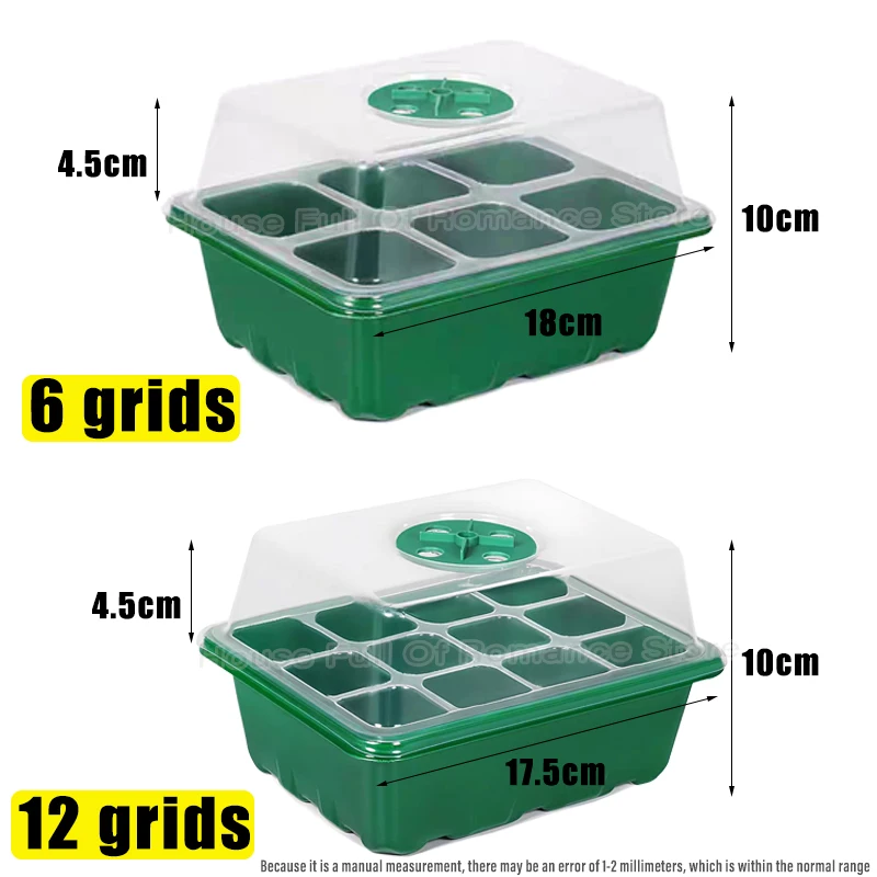 6/12 Grids Growing Starting Nu - đánh giá và giá Propagation Tray Dome
