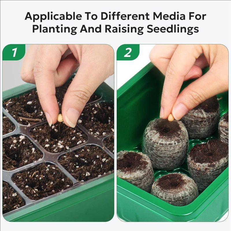 10pcs/5pcs Seedling Trays Seed - đánh giá và giá Propagation Tray Dome