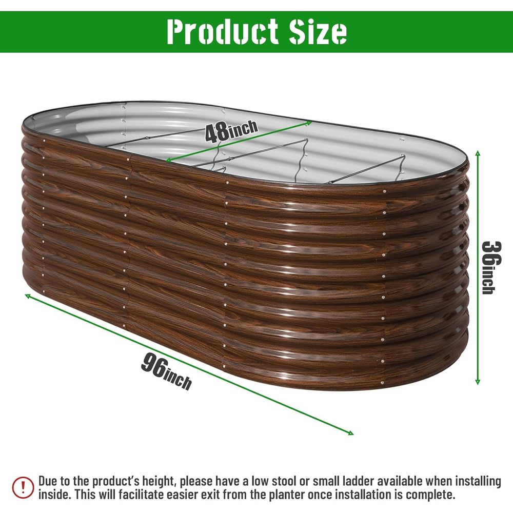 36 Tall Raised Garden Bed 8x4x - đánh giá và giá Raised Bed Planter Box