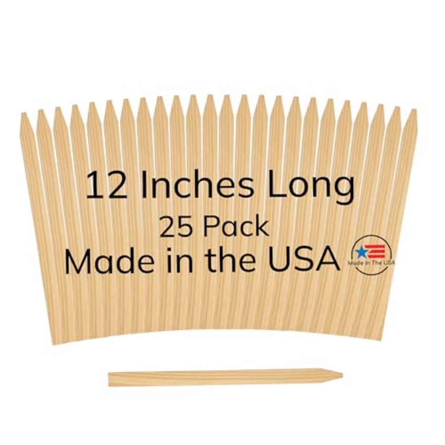 25 Pack Wooden Garden Stakes,  - đánh giá và giá Garden Row Marker