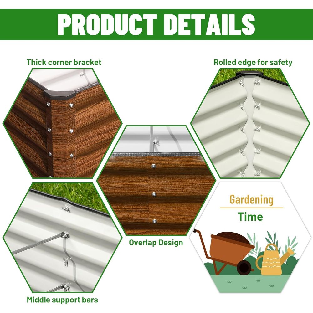2-Pack 6x2x2T Galvanized Raise - đánh giá và giá Raised Bed Planter Box