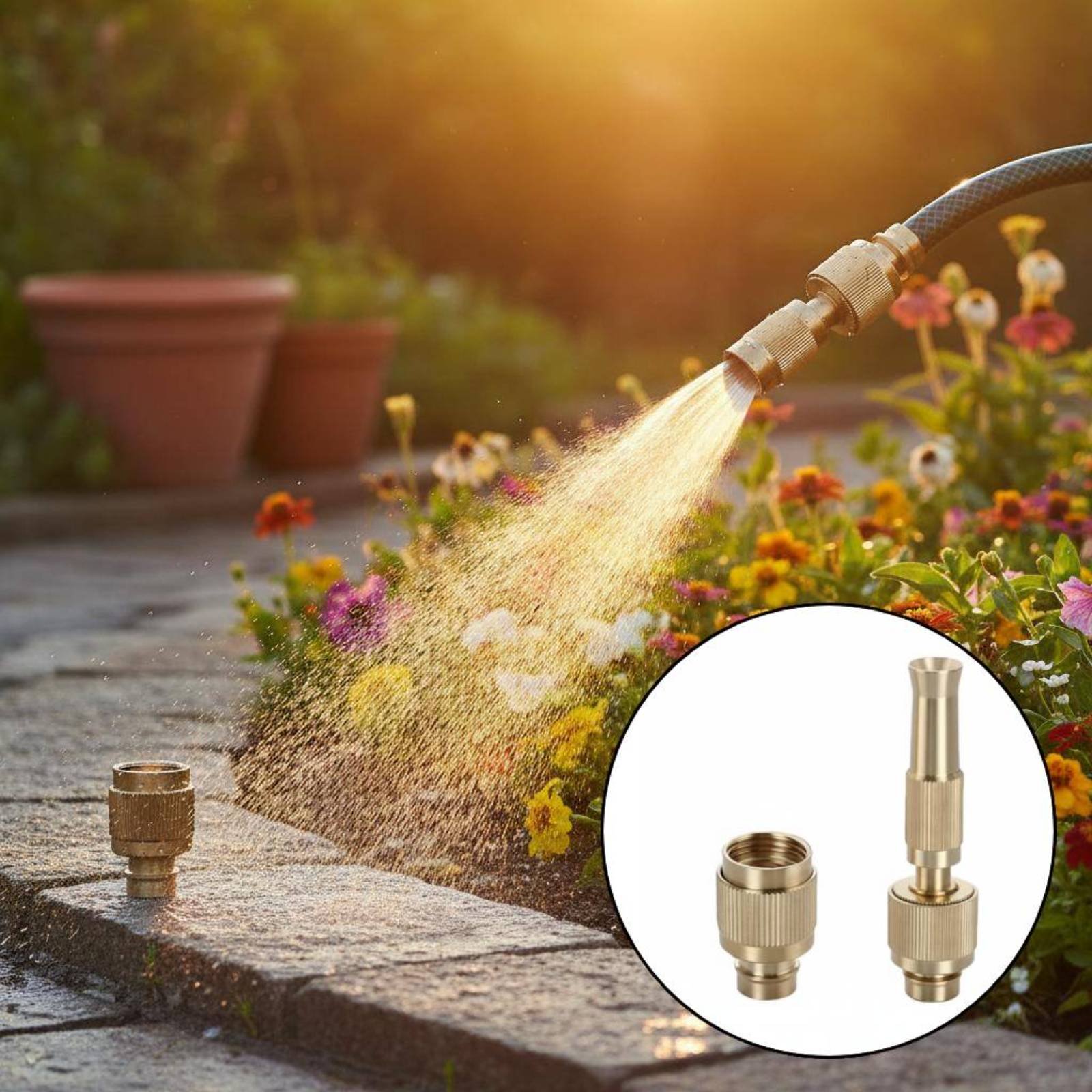 Brass Water Universal Connecto - đánh giá và giá Gardening Tools And Equipment