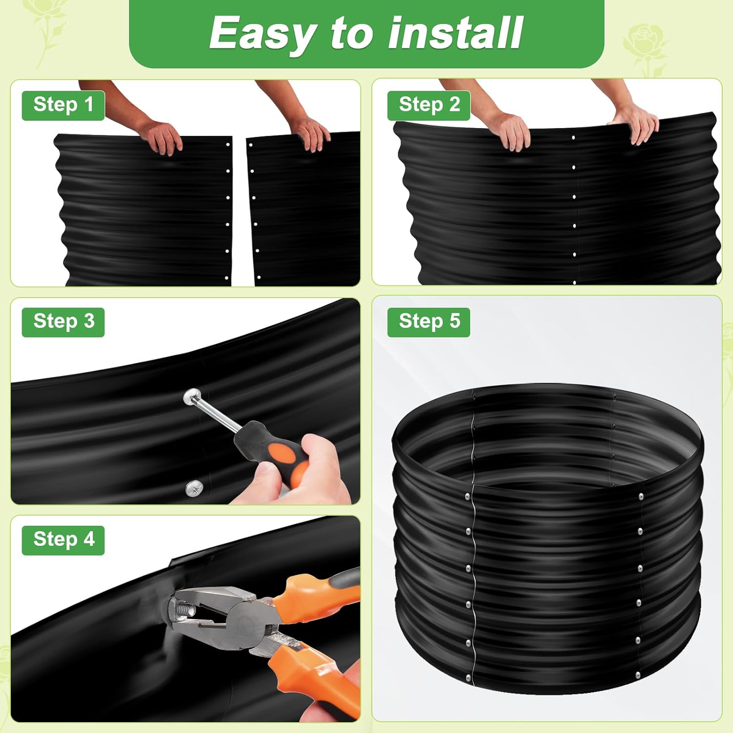 2 Pack 2x2x1.5ft Round Galvani - đánh giá và giá Raised Bed Planter Box