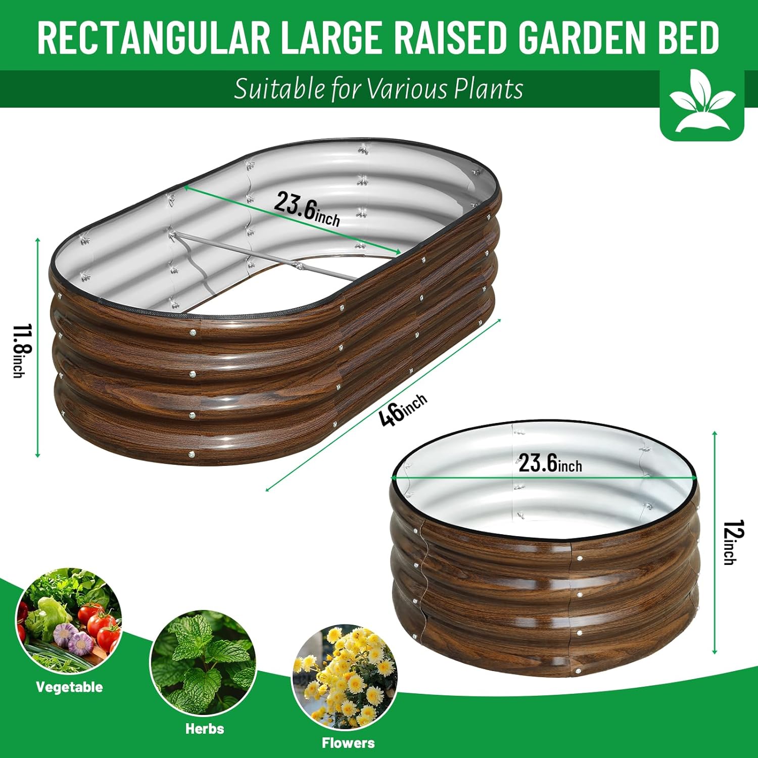 3-Pack Galvanized Steel Raised - đánh giá và giá Raised Bed Planter Box