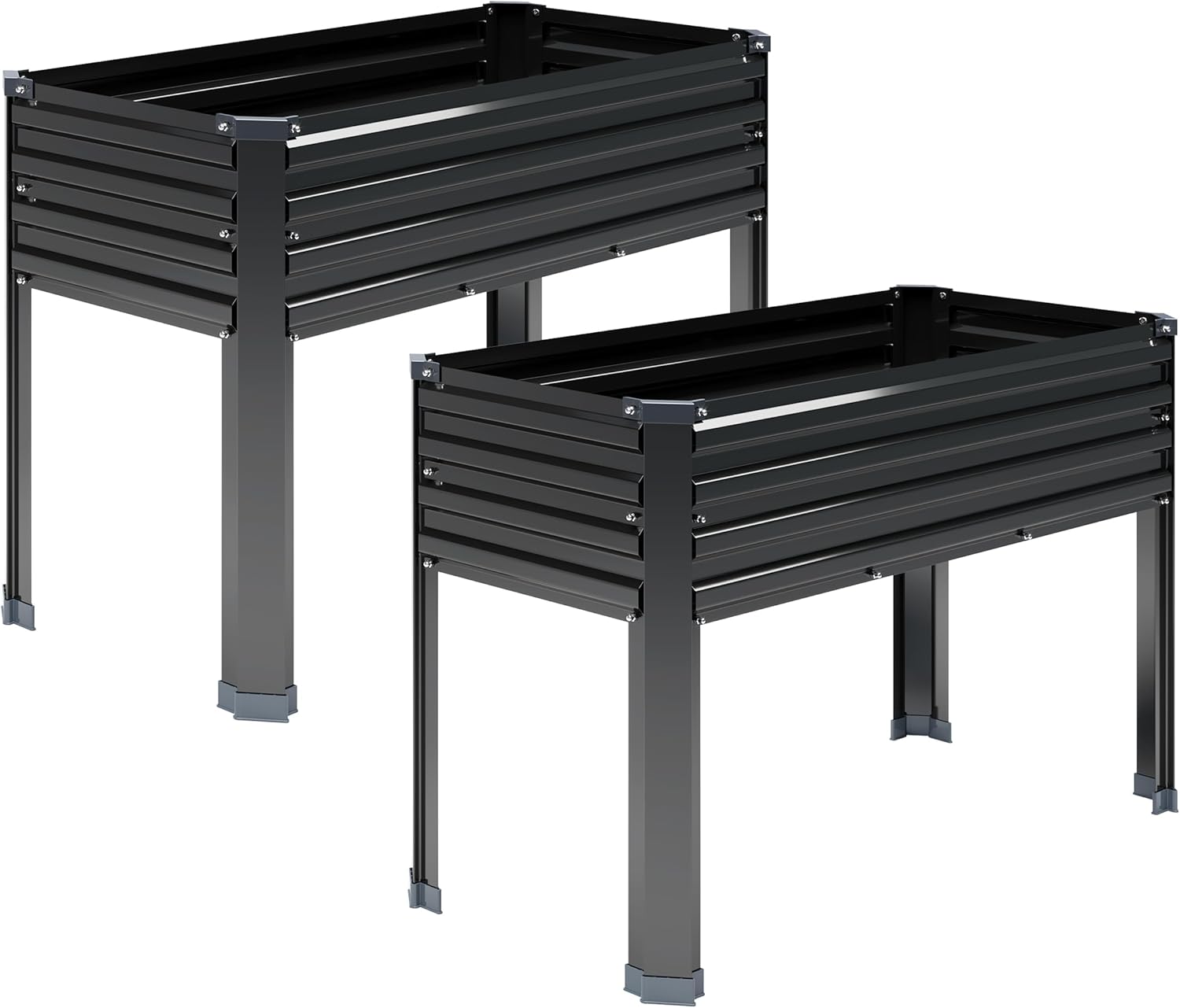 2PCS Galvanized Raised Garden  - đánh giá và giá Raised Bed Planter Box