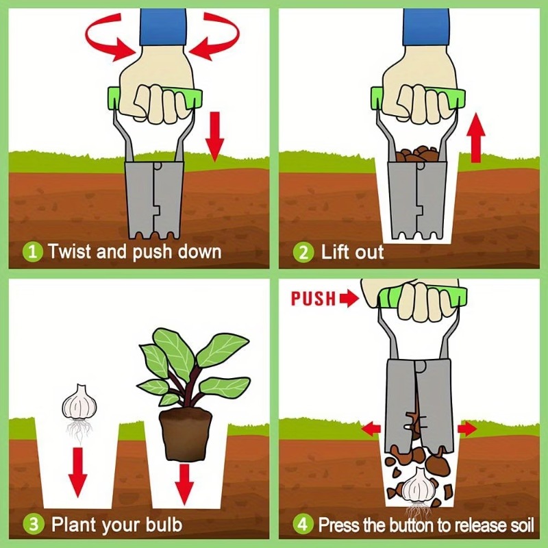 1-5PCS Handle Seedling Transpl - đánh giá và giá Gardening Tools Vegetables