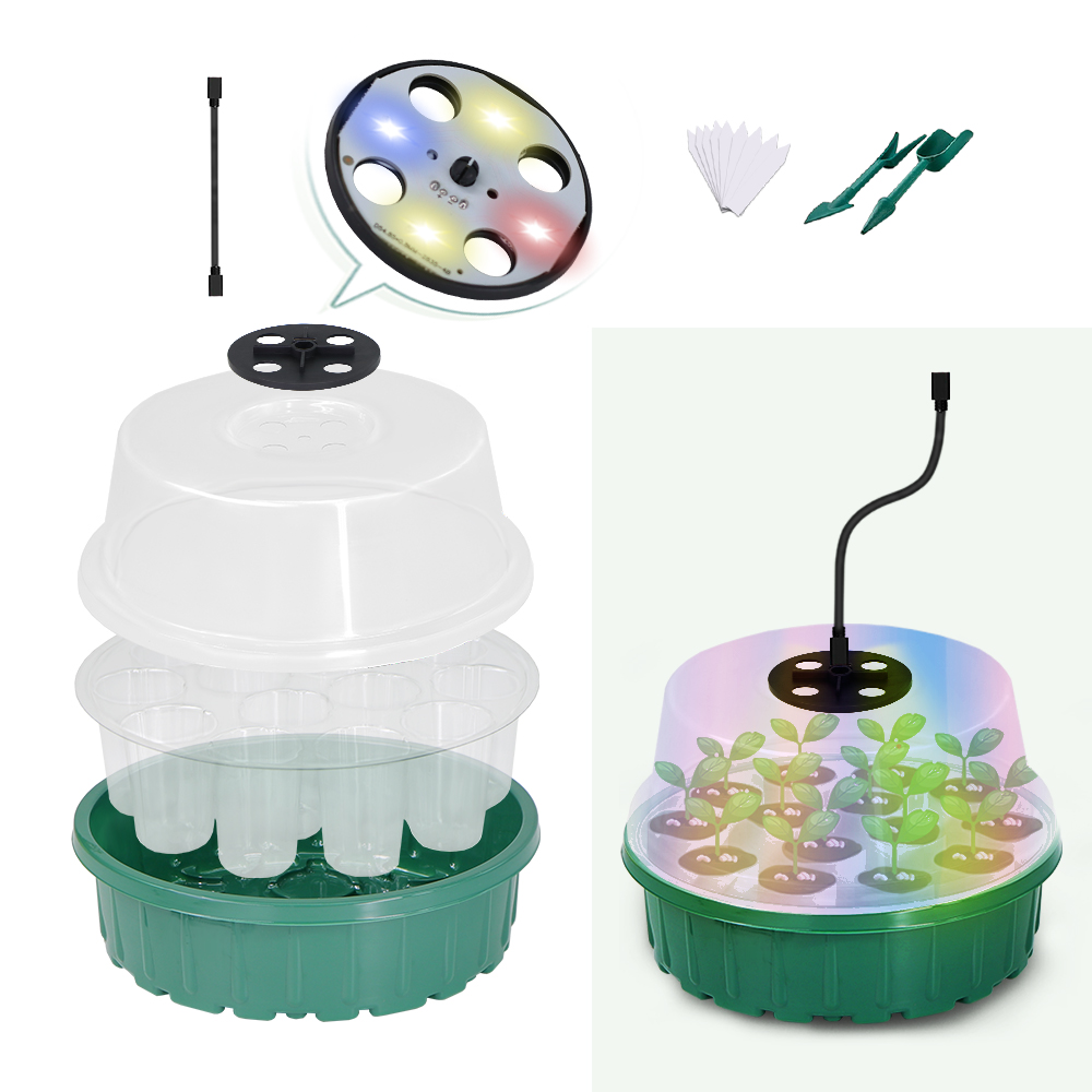 Round Seed Starter Tray with F - đánh giá và giá Propagation Tray Dome
