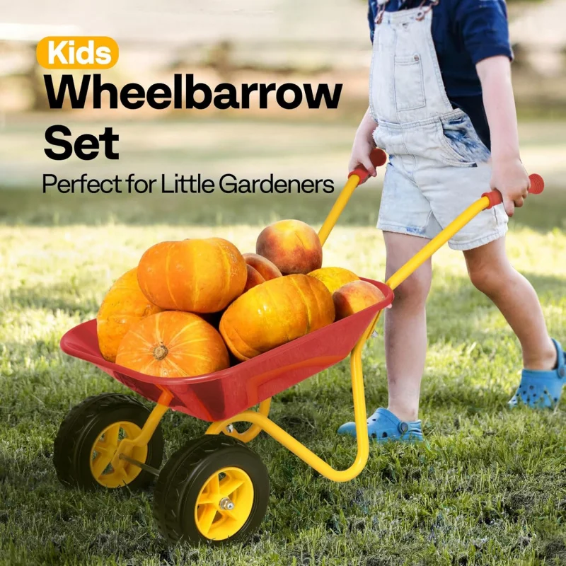 Kids Wheelbarrow Children Gard - đánh giá và giá Gardening Tools Kids Set